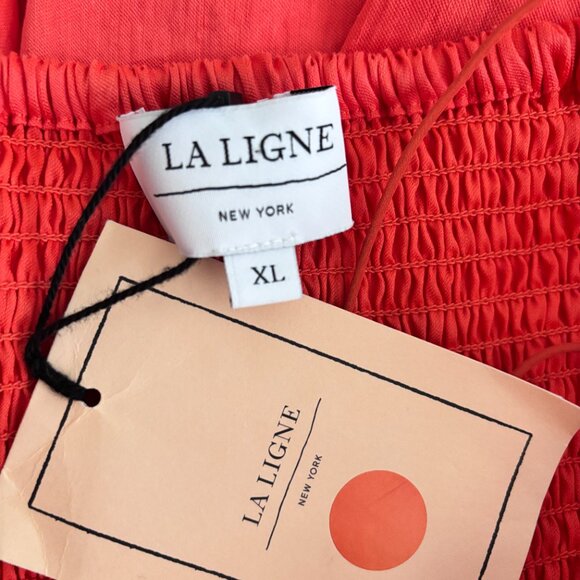 La Ligne Tracy Maxi Dress in Tangerine - Picture 9 of 9